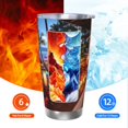 thumbnail image 6 of Fuzoiu Tropical Beach Candlelight Print 20oz Tumbler, Stainless Steel Vacuum Insulated Car Cup, Insulated Coffee Mug,Travel Mug with Lid,Thermal Cup for Outdoor-Straw Two-piece Set, 6 of 8