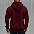 thumbnail image 4 of YLSDY Fashion Tactical Hoodie for Men Winter Warm Fleece Jacket Thermal Long Sleeve Hooded Sweatshirt Multi Pockets Coat Outerwear Wine L, 4 of 9