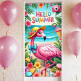 thumbnail image 5 of Tropical Flamingo Summer Beach Banner Ice Cream Floral Paradise for Party Decoration Kids Event Summer Gathering, 5 of 7