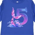 thumbnail image 4 of Inktastic 5th Birthday Mermaid Tail Boys or Girls Long Sleeve Toddler T-Shirt, 4 of 5