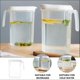 thumbnail image 2 of 1800ml Plastic Pitcher Pot Jug with Lid for Hot or Cold Water Ice Tea and Juice, 2 of 4