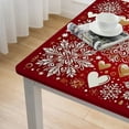 thumbnail image 4 of BANET Christmas Tablecloth Square Love Heart Shape Tablecloths Fabric Farmhouse Table Cloth Decorative for Picnic Party Home Indoor Outdoor, 4 of 7