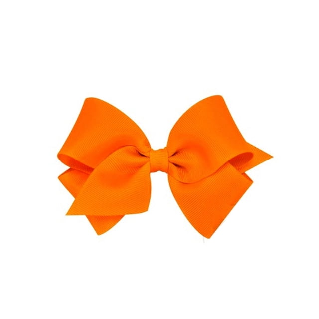 Moño pequeño grosgrain azul Wee ones naranja 7 Wee Ones 7662-BL