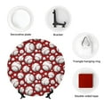 thumbnail image 4 of Kdxio Cute Baseball Bone China Decorative Plate Ceramic Decorative Plate for Home Office Wall Stand Decorative Plates for Home Bedroom-7in, 4 of 6
