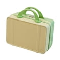 thumbnail image 1 of Estuche de viaje para maquillaje, estuche para cosméticos, estuche de tocador, carcasa dura, bolsa organizadora de cosméticos ligera, Maleta de viaje Amarillo verde, 1 of 9