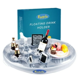 POZA Silver Confetti Inflatable Floating Cooler Premium Floatie