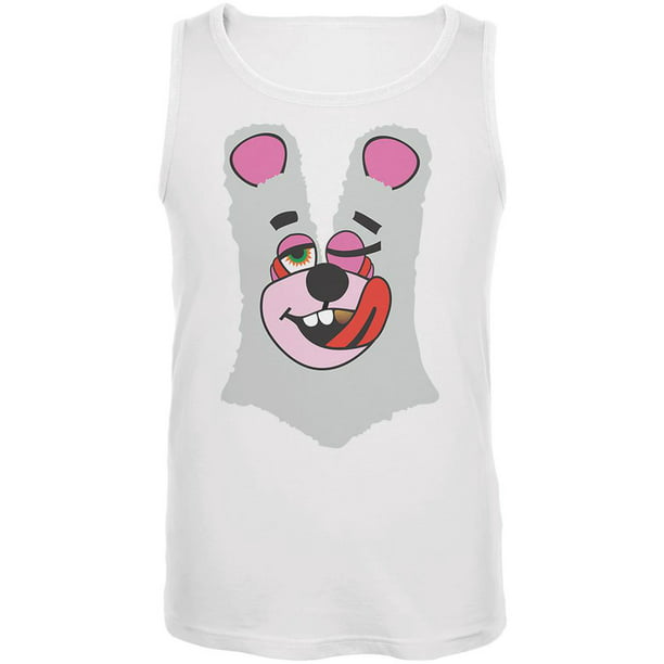 Departure for Recount personality Halloween Twerk Bear White Costume Inspired by Miley Cyrus Mens Tank Top  White 2XL - Walmart.com
