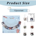 thumbnail image 2 of 12 Pcs Cat Stitch Markers, 6 Styles Alloy Enamel Cat Crochet Stitch Marker Charms Removable Locking Stitch Marker for Knitting Weaving Sewing Accessories Quilting Handmade Jewelry, 2 of 6