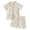 A119-Beige, variant on TOWED22 Baby Boy Summer Play Clothes 2 Piece Outfit Short Sleeve Pocket T-Shirt Shorts Pink,12-18 M
