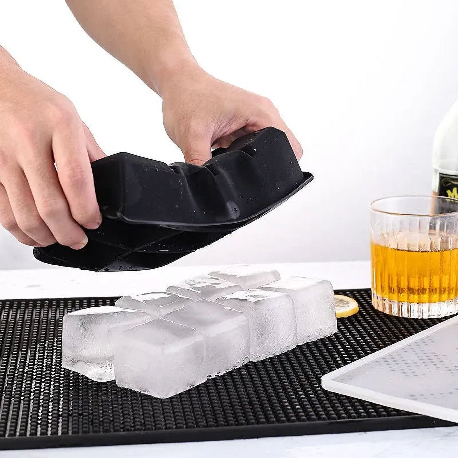 4/6/8/15Grids Silicone Ice Cube Molds Spherical Ice Molds Reusable Whiskey Ice Cube Molds Cocktail Freezer DIY Homemade Barware