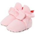 thumbnail image 4 of newwalpole Infant Baby Boy Girl Cozy Fleece Bootie Newborn Stay On Slipper Winter Warm Gripper Non-Slip Crib Shoes Light Pink for Size 5.5, 4 of 7