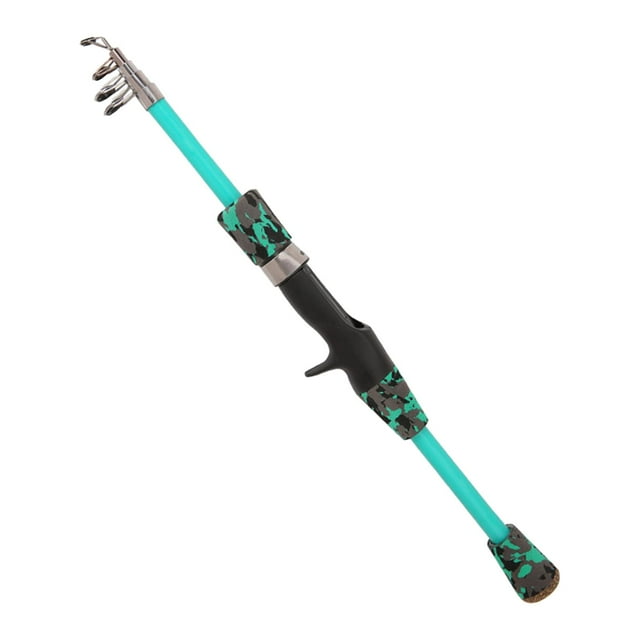 Travel Fishing Rod,Telescopic Fishing Rod Retractable Handle,Lightweight Carbon Fiber Fishing Pole,Portable Fish Rod Comfortable EVA Handle,Durable Casting Fishing Rods Ceramic Guides,Bass 1.3m