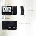 thumbnail image 4 of Bedroom Projector Alarm Clock with Thermometer, Hygrometer, Digital Project Ceiling Clock, Dimmable LED Display, USB Charger, 180° Rotation, Dual Alarms, 12/24 Hour Snooze Function, 4 of 8