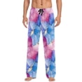 thumbnail image 7 of FORMRS Mens Pajama Pants with Pockets Soft Cotton Sleepwear Lounge Bottoms, Sizes S-2XL, Watercolor Blue Marble Pattern, 7 of 7