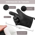 thumbnail image 2 of Guantes de Horno para Cocina, Guante de Silicona Antideslizantes, Guantes Resistentes al Calor, Guante para Parrilla de Barbacoa, Guantes Impermeables con Forro Suave (Gris), 2 of 5