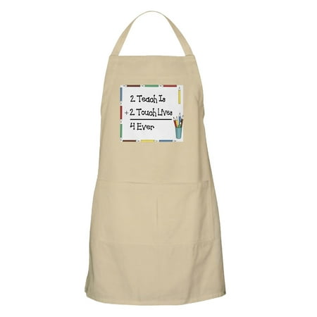 

CafePress - 2 Teach Is 2 Touch Lives 4 Ev BBQ - Kitchen Apron with Pockets Grilling Apron Baking Apron