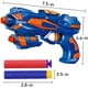 thumbnail image 3 of Pack de 2 pistolas Blaster Guns POKONBOY con 60 dardos de espuma blanda de recarga para más de 6, 3 of 7