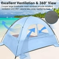 thumbnail image 6 of Twfbrm Beach Tent for 3/4 Person - Easy Setup Sun Shade Shelter, Portable Beach Shade Sun Canopy with UPF 50+ UV Protection, Removable Windows Family Size, 6 of 6