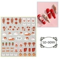 thumbnail image 1 of Nail Decals Decoration,Nail Sticker Fashionable Cute Nail Sticker DIY Nail Sticker Exceptional Reliability, 1 of 12