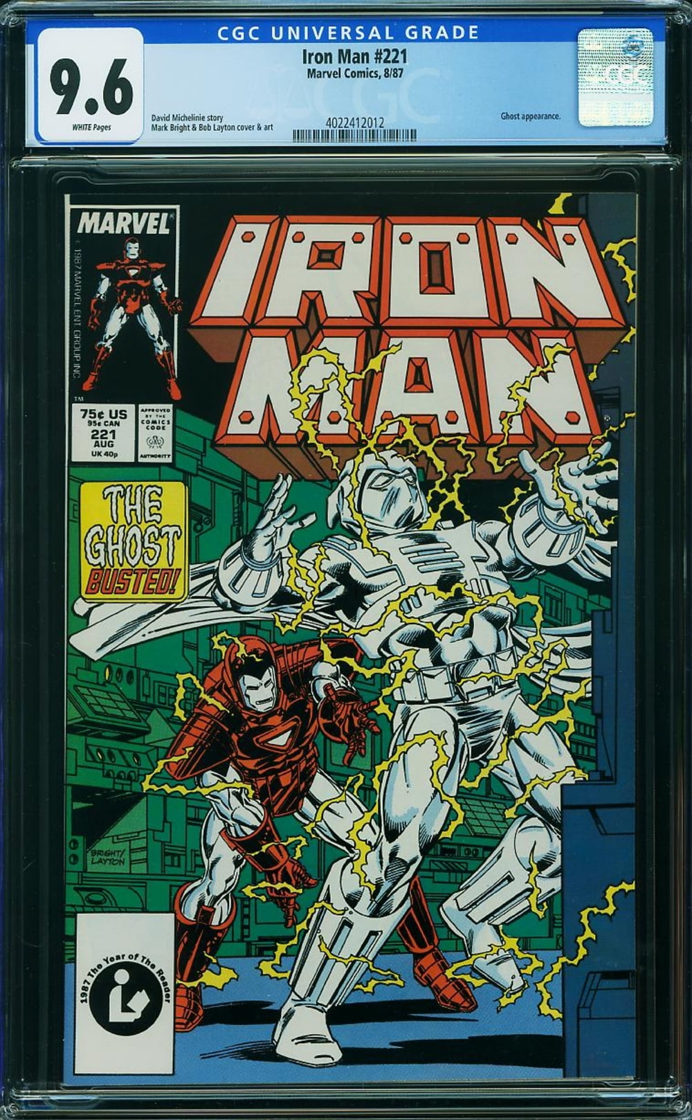Iron Man #221 - CGC 9.6 Comic Book