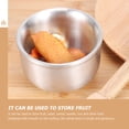 thumbnail image 2 of KONTONTY Ramen Noodle Bowl Silver for Family Mealtime 2Pcs 4.9in, 2 of 8