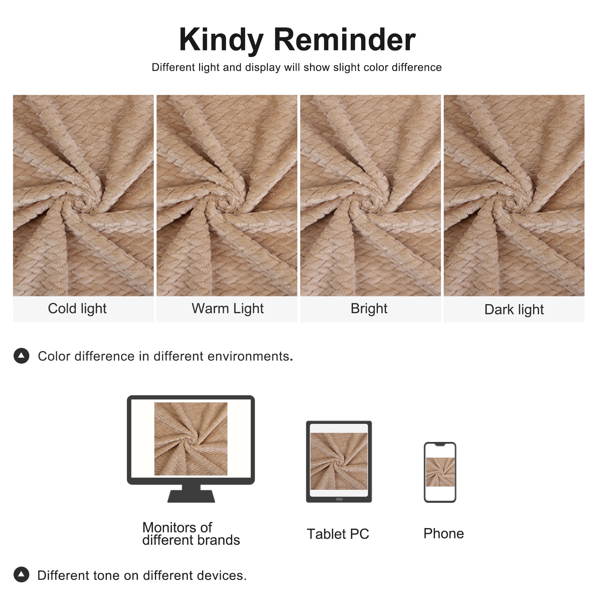 Unique Bargains 280GSM Flannel Fleece Throw Bed Blanket, 50" x 59", Taupe