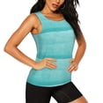 thumbnail image 2 of Womens Workout Tank Tops, Blue And Turquoise Racerback Tank Tops Quick Dry Vest Sleeveless Athletic Yoga Gym, 2 of 7
