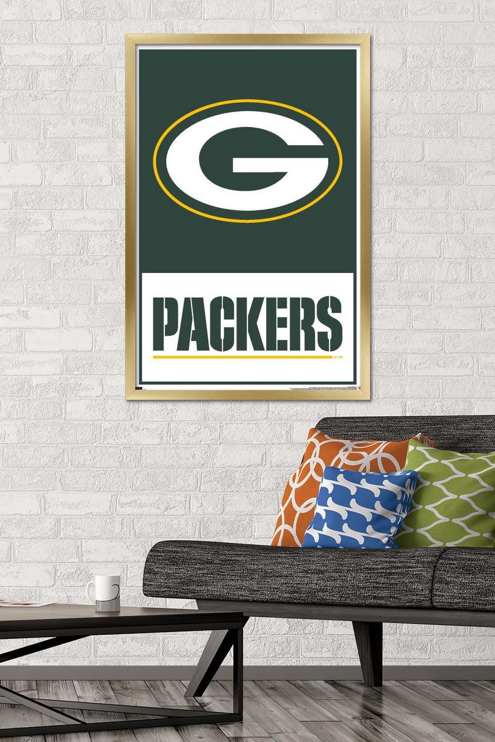 NFL Green Bay Packers - Logo 21 Wall Poster with Push Pins