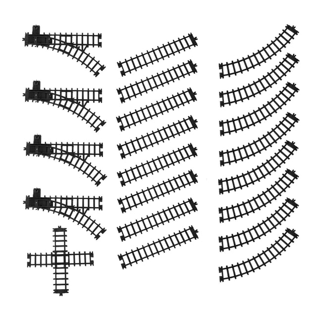 de vías de plástico ABS, bloques educativos, juguetes, accesorios ferroviarios, de colección Estilo 1