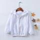 thumbnail image 2 of Abrigo para niños Chaqueta con capucha de algodón con protección solar para bebé niña niño, blanco, 120 cm Advancent AP001415-18, 2 of 7