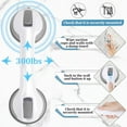 thumbnail image 4 of Shower Handle 1 Pack Grab Bars for Bathtubs & Showers, 12 inch Grab Bars for Bathroom with Strong Hold Suction Cup, Balance Bar Safety Hand Rail for Injury, Senior, Elderly Grey, 4 of 4