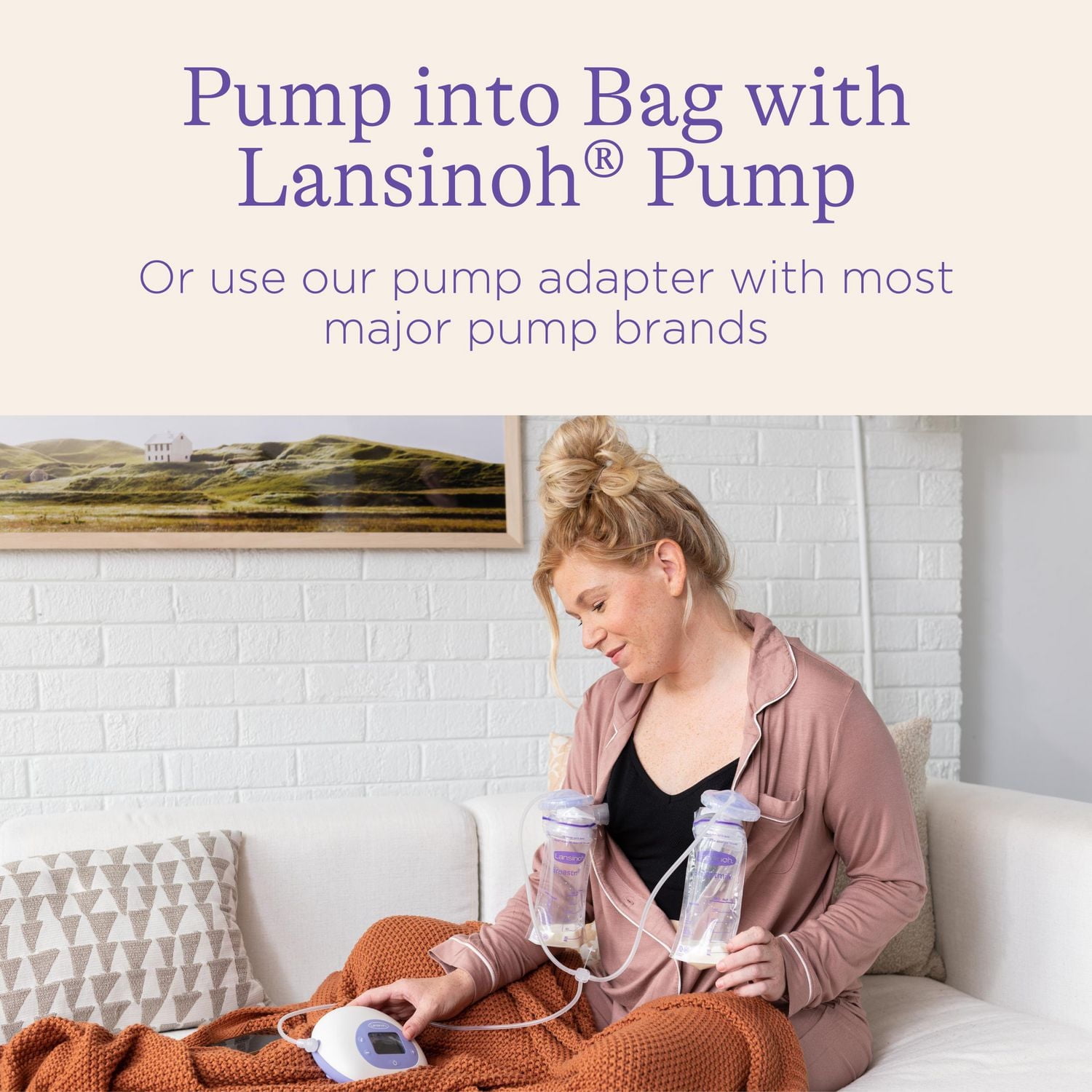 Lansinoh Breastmilk Storage Bags, 100 Count, Baby Essentials, Fast Freeze & Thaw Breast Milk Bags, 6 Oz, Superior Strength & Stretch 6oz/180ml, Sacs préstérilisés