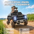thumbnail image 4 of Conchico 12V Licensed Ford F150 Raptor Powered Ride-On Cars Toys with Remote & Durable Wheels for Kids, Black, 4 of 8