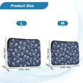 thumbnail image 4 of FORMRS 15-15.6 inch Laptop Sleeve Case Soft Carrying Quilted Computer Bag Cover, White Floral Pattern, 4 of 7
