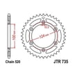 thumbnail image 2 of JT Steel Rear Sprocket 42T for Street DUCATI 600 Monster 1994, 2 of 4