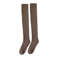 thumbnail image 4 of Medias largas de invierno Sunnimix Calcetines suaves hasta la rodilla 50 cm Café, 4 of 8