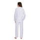 thumbnail image 4 of GLOBAL Conjunto de Pijamas de Franela para Mujer, Pijamas 100% Algodón para Mujer, Ropa de Estar por Casa, Manga Larga, Botón, Cordón en la Cintura, Ropa de Dormir Cálida, Morado de Ensueño S, 4 of 7