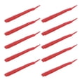 thumbnail image 4 of Mosiee Appâts de Pêche en Plastique Souple Premium Lot de 10 Leurres Réalistes en Forme de Ver à Soie 8Cm Accessoires de Pêche Infusés de Crevettes Rouges, 4 of 8