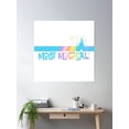thumbnail image 2 of Most Magical - Pastel Variant Florida Vacation Magical Place On Earth - By Kelly Design Company Poster Wall Art, Modern Wall Decor, 30x30 UNFRAMED, 2 of 3