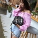 thumbnail image 5 of Bolso bandolera con estampado animal, Yannerr para mujer, con estampado de gato (negro), 5 of 5