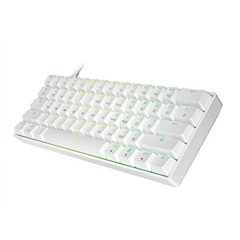 HK GAMING GK61 Mechanical Gaming Keyboard 60 Percent, 61 RGB Rainbow  Backlit Programmable Keys, USB Wired
