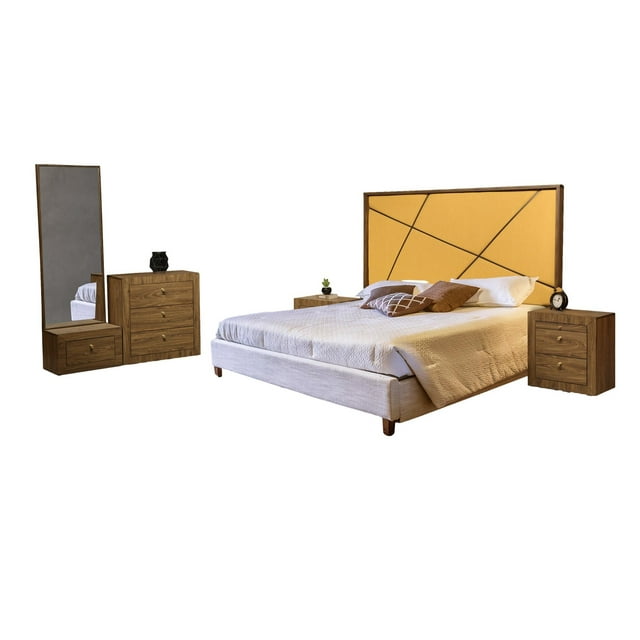 Recamara King Size 5 Piezas Kessa Muebles Valteri