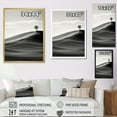 thumbnail image 4 of Designart "Desert Scenery In Black And White" Meadow Picture Framed Canvas Prints, 4 of 5