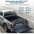 thumbnail image 5 of Pinypikaka Truck Bed Extender Retractable Tailgate Extender Compatible for Ford Ram Nissan Black, 5 of 7