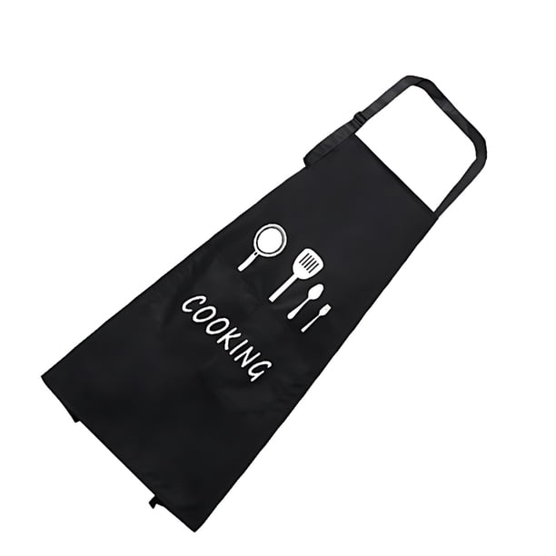 Moyic Excelente rendimiento impermeable que cocina el delantal impermeable de la cocina para hombres y mujeres premium de par en par Cocina y Comedor Negro