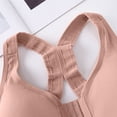 thumbnail image 5 of Stamzod Women's Racerback Sports Bra Front Closure Wireless Push Up Bra No Underwire Supportive Workout Bras for Women, 5 of 9