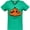 Kelly Green, variant on Inktastic Never Too Old for Halloween Pumpkin Women's V-Neck T-Shirt
