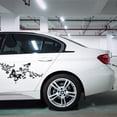 thumbnail image 7 of 2Sheet Butterfly Car Decal Set Butterflies Kissing Flowers Car Decal Vinyl Waterproof Sticker Women Car Stickers Automotive Exterior Decor for Auto Truck SUV Wall Art Laptop Black, 7 of 7