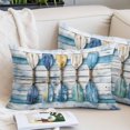 thumbnail image 2 of Lake Paddle Striped Standard Pillow Covers, Watercolor Vintage Wood Grain Soft Breathable Throw Pillow Cases with Invisible Zipper, Decorative Pillowcase Pillows Protectors for Sofa Bed Chair 20"x26", 2 of 9