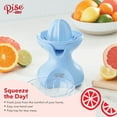 Rise By Dash Electric Citrus Juicer with Easy Pour Spout Blue